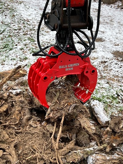 Steingreifer mit starkem Rotor, bestens geeignet für Bagger / Grappin à pierre