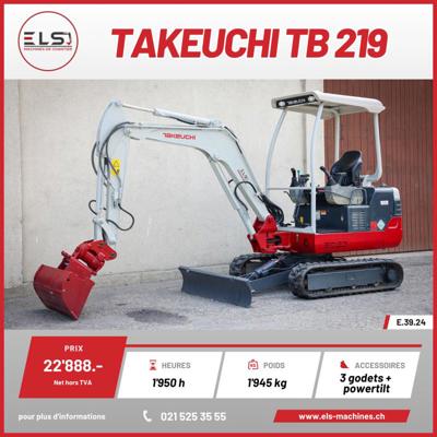 Mini pelle Takeuchi TB 219 - E.39.24