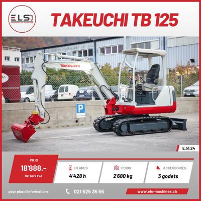 Mini pelle Takeuchi 2700kg  - E.51.24 - bagger