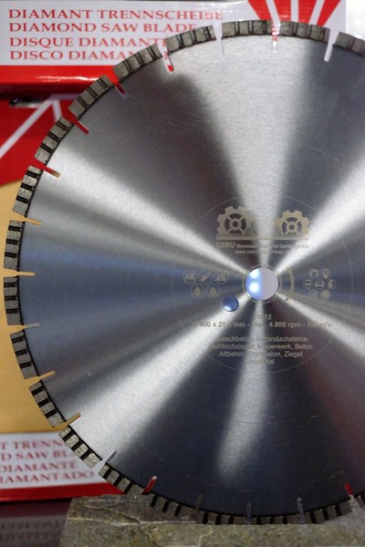 Diamant Trennscheibe Laser Turbo Beton / Universal 400 mm KEBU BAUMASCHINEN